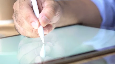 Businessman working with plan on modern digital tablet. Stock Footage 129660023