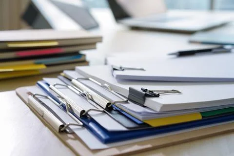Businessman working reading documents graph financial to job succes Analyze d 스톡 사진