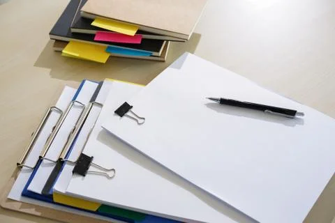 Businessman working reading documents graph financial to job succes Analyze d 库存照片