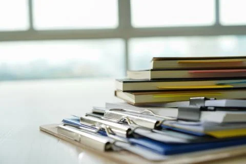 Businessman working reading documents graph financial to job succes Analyze d 库存照片