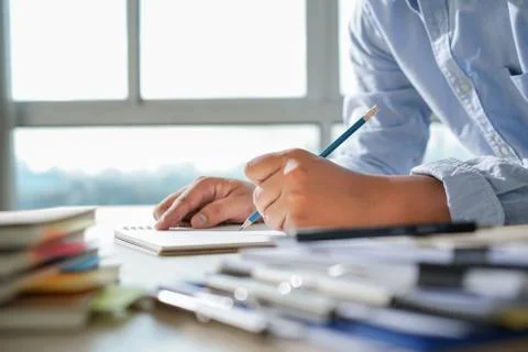 Businessman working reading documents graph financial to job succes Analyze d 스톡 사진