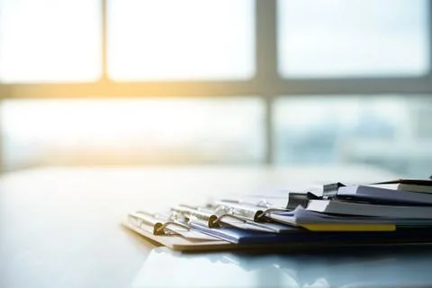 Businessman working reading documents graph financial to job succes Analyze d 스톡 사진