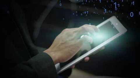 Businessman working on tablet computer. Stock Footage 48013158