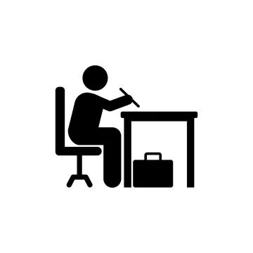 Businessman write office document icon. Element of businessman pictogram icon 스톡 일러스트