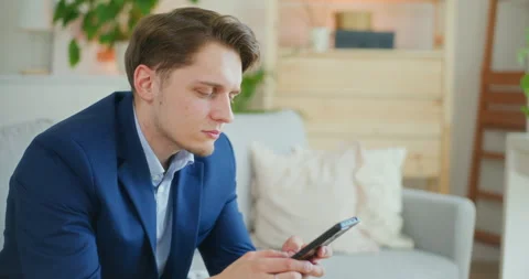 Businessman Writes Message Stock Footage 276335566