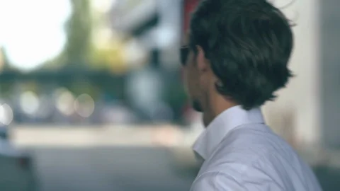 The Businessman's Walking Stock Footage 126232899