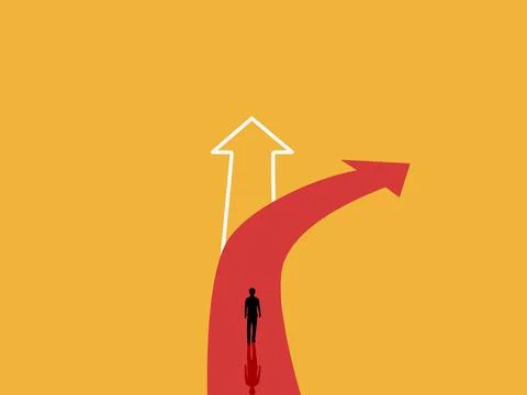 Businessmen choose a better path Illustrazione stock