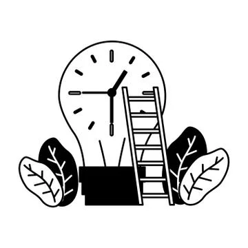 Businessmen clock time Stock Illustration