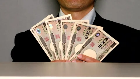 Businessmen dancing with banknotes Stock Footage 334981188
