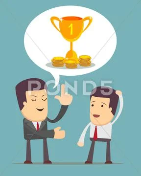 Businessmen Discussion Stock Illustration