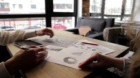 Businessmen do Statistical Analysis Stock Footage 62271461