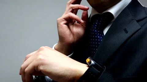 Businessmen getting irritated while waiting for someone Stock Footage 336388821