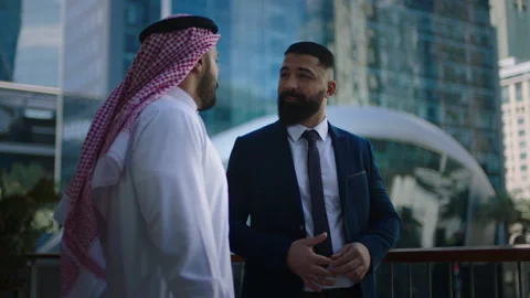 Businessmen having a discussion. Stock Footage 237223634