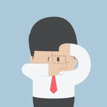 Businessmen making a hand frame Stock Illustration