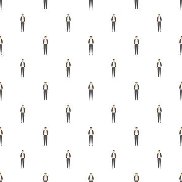 Businessmen men standing elegant pattern background 스톡 일러스트