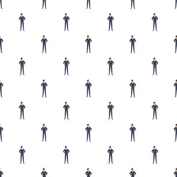 Businessmen men in suits repeating pattern background 스톡 일러스트