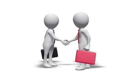 Businessmen shake hands Video stock 88337328