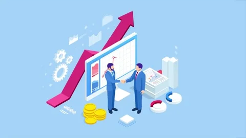 Businessmen shaking hands. B2B. Stock Footage 131298278