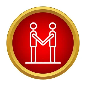 Businessmen shaking hands creating partnership agreement concept Stock Illustration