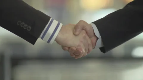 Businessmen Shaking Hands Stock Footage 34316213