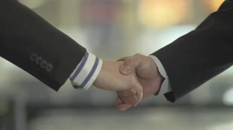 Businessmen Shaking Hands Stock Footage 34316335