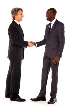 Businessmen shaking hands Stock Photos