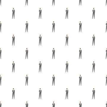Businessmen in suits creating a corporate pattern Stock Illustration