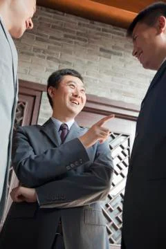 Businessmen Talking Stock Photos