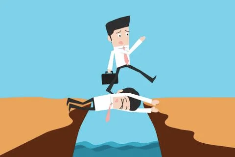 Businessmen teamwork Stock Illustration