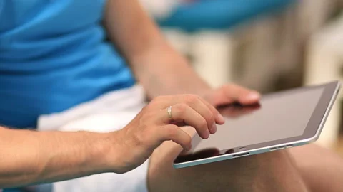 Businessmen Uses Tablet Stock Footage 90519993