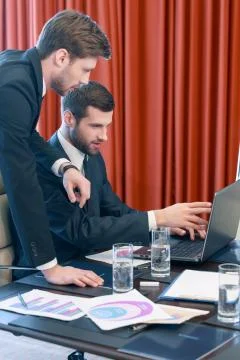 Businessmen at work Foto stock