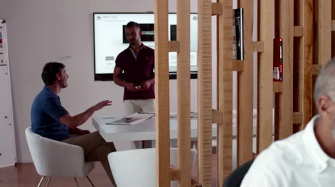 Businessmen working at office. Stock Footage 64100269