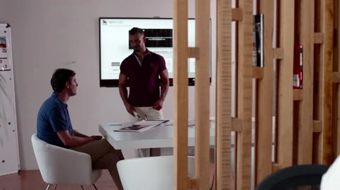 Businessmen working at office. Stock Footage 64100686