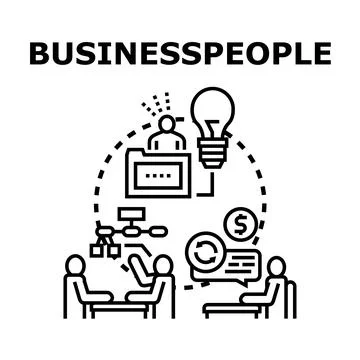 Businesspeople collaborating ideas for project development and strategy イラスト素材