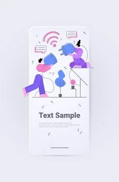 Businesspeople connecting electrical plug with socket business connection new Illustrazione stock