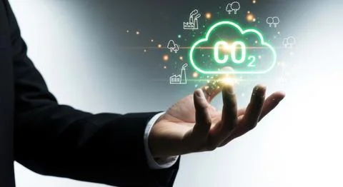 Businessperson holding glowing cloud computing network data innovation and .. Illustrazione stock
