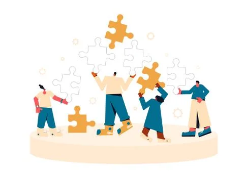 Businesstea-03Teamwork concept.  Stock Illustration