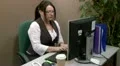 Businesswoman acting suspiciously HD Footage