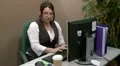 Businesswoman acting suspiciously HD Footage