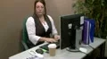 Businesswoman answering a call HD Footage