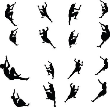 Businesswoman climbing Stock Illustration