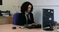 Businesswoman concentrating on work HD Footage
