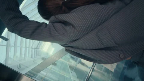 Businesswoman Dancing in Elevator Stock Footage 285838734