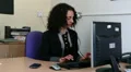 Businesswoman delighted, fist pump HD Footage