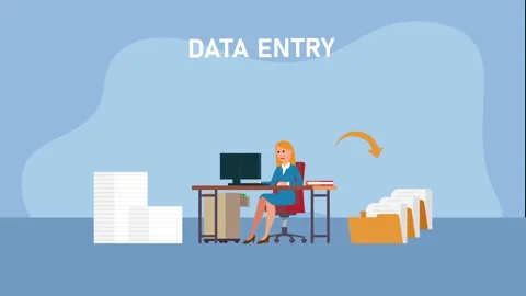 Computer Data Entry Stock Video Footage | Royalty Free Computer Data ...