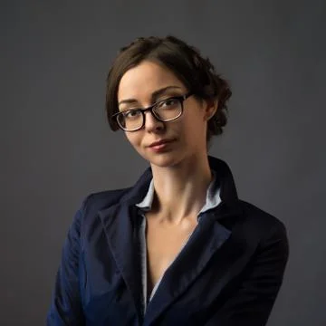 Businesswoman in glasses Stock Photos