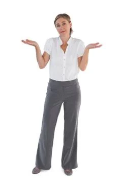Businesswoman looking questioning Stock Photos