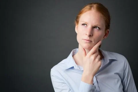 Businesswoman Solving a Problem 스톡 사진