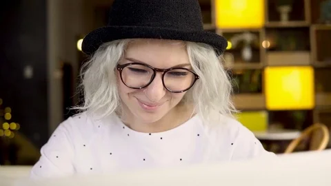 Businesswoman using computer Stock Footage 83211447