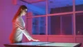 The businesswoman working with a virtual display 4k or 4k+ Resolution